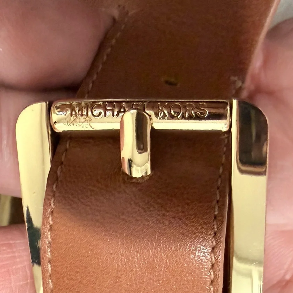 Michael Kors Josephine wedge leather platform sandals size 6.5
